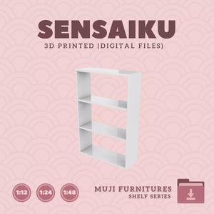 6 Muji  Stacking Shelf  Wide for Dollhouse Muji 3D Print