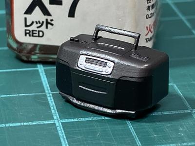 1/24 aiwa csd-30 boombox - portable cassette player with radio-
