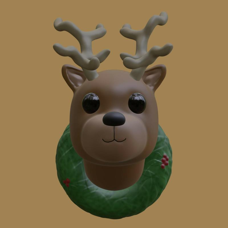 CHRISTMAS REINDEER, WALL DECORATION