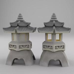 Zen Garden Lantern STL Japanese Pagoda 3D Print Model STL