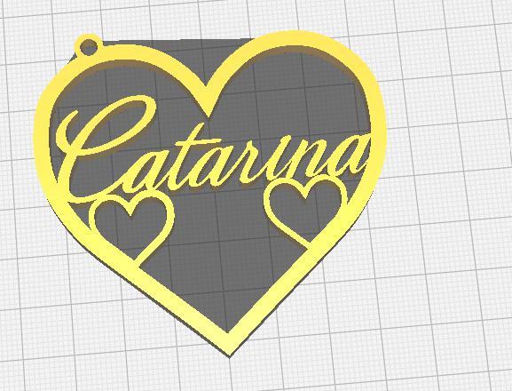 Love Heart Catarina keychain