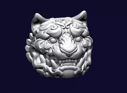 Tiger Head Ornamental