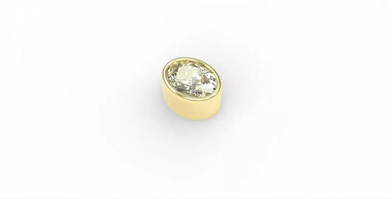 Ready-made Oval Cut Stone Setting Goldsmith Semi-finished