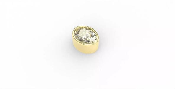 Ready-made Oval Cut Stone Setting Goldsmith Semi-finished