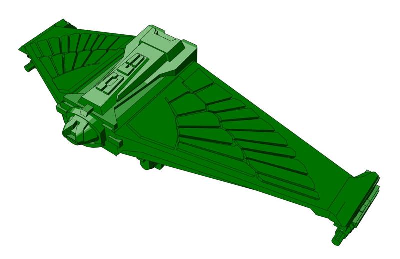 Romulan V-4 Wing of Vengeance "Vastam cl'Vangas" Cruiser