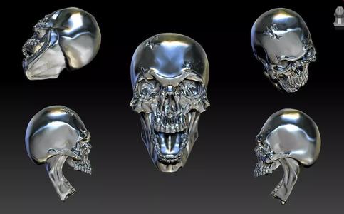 Human Skull 3D Model - High Detail Printable