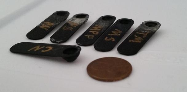 Six Tiny Measuring Spoons