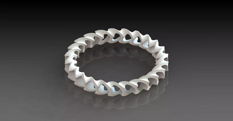 Bangle spiral ring