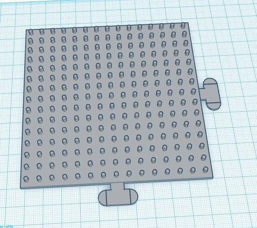 Perler/Hama/Fuse beads 15x15 interlockable pegboard