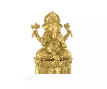 Ganesh-Ji 3D-Print-Model No7 -Jewelery Murti-