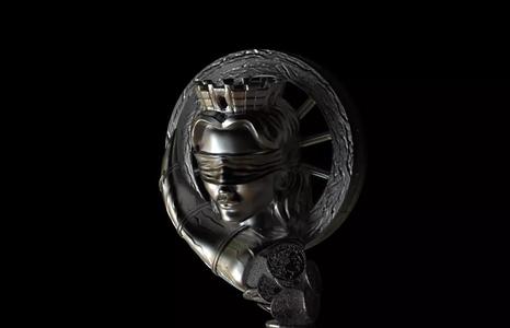 Fortuna statue of woman with crown