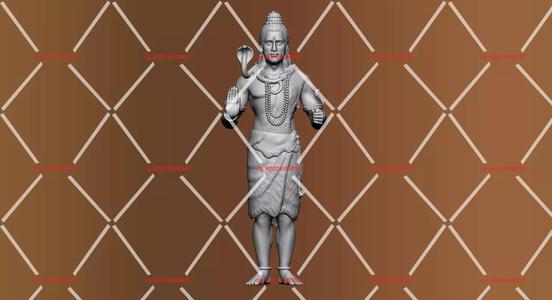 Lord siva  bhagwan  Stand 3D print model 3D print model