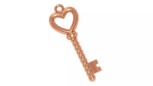 Love Key Pendant