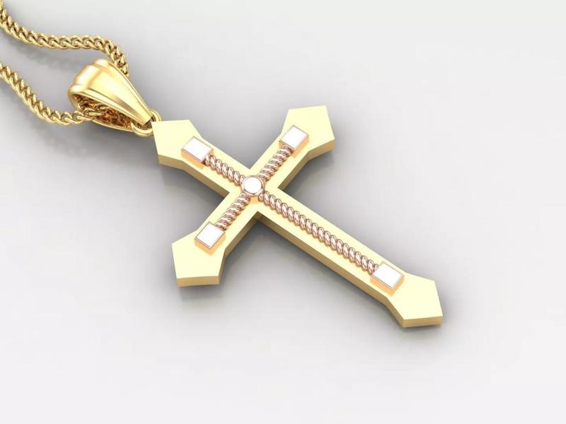 Jesus Christ Cross Pendant Print 4CP076