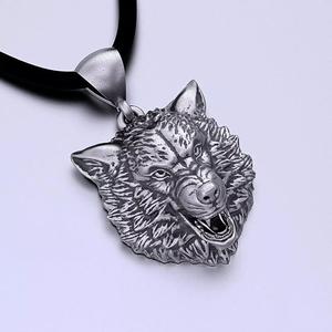 Jewelry Pendat Wolf Head 0190 Stl 3dm Jewellery Animal Pendant