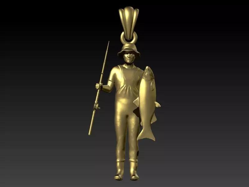 Fishing pendant fisherman Jewelry