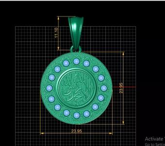 ROUND GOLD PENDANT