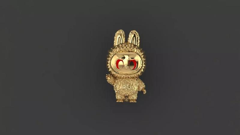 Labubu 3D jewelry model