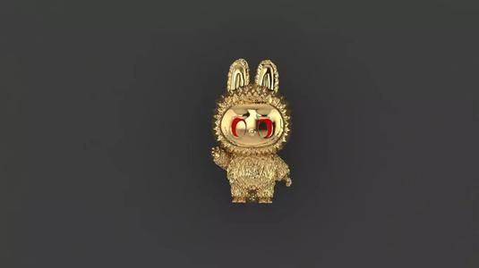 Labubu 3D jewelry model