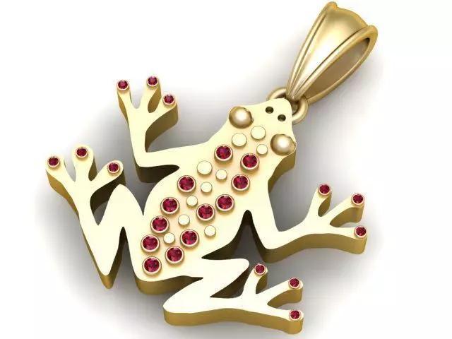 Frog pendant  3D printable model