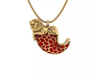 Lion Nail Pendant