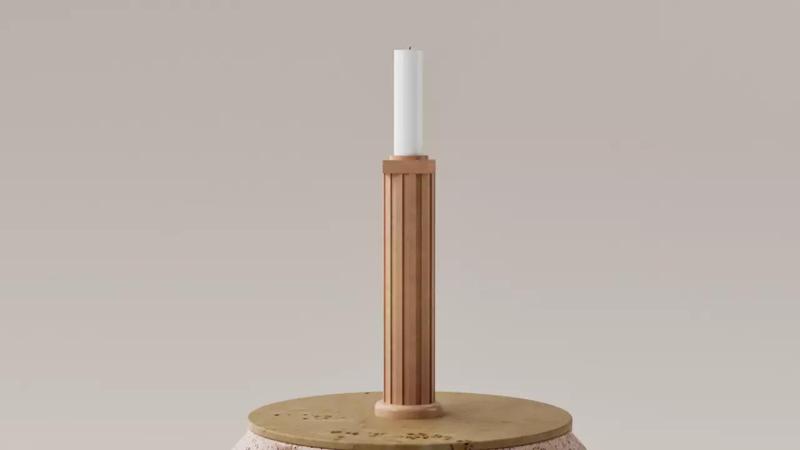 Porta velas - Candelabro columna egipcia