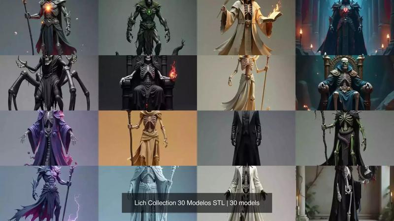 Lich Collection 30 Modelos STL