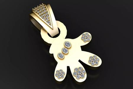 FUNNY FIGER PENDANT 3D PRINTABLE MODEL