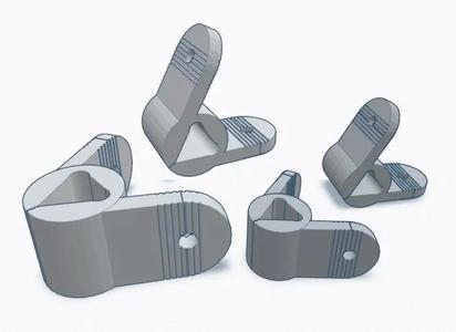 Clips pair of plastic shoe