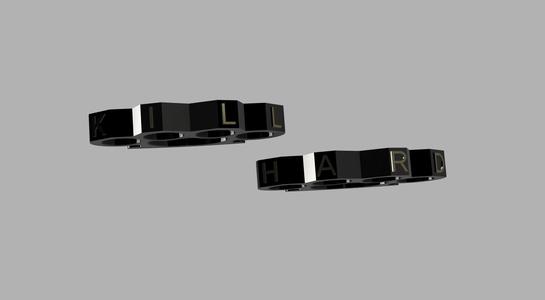 Brass Knuckle Set - Kill Hard Edition