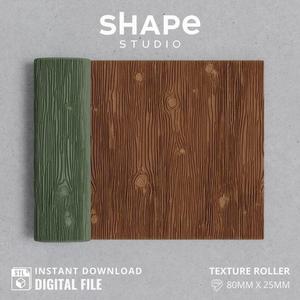 Wood Texture | Polymer Clay Seamless Texture Roller | Digital STL file