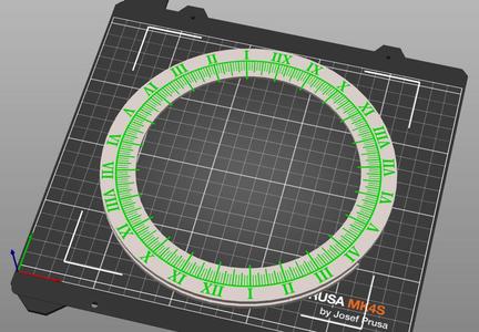 Full Main Dial for 2025 Heliochronometer Sundial - Southern Hemisphere Version