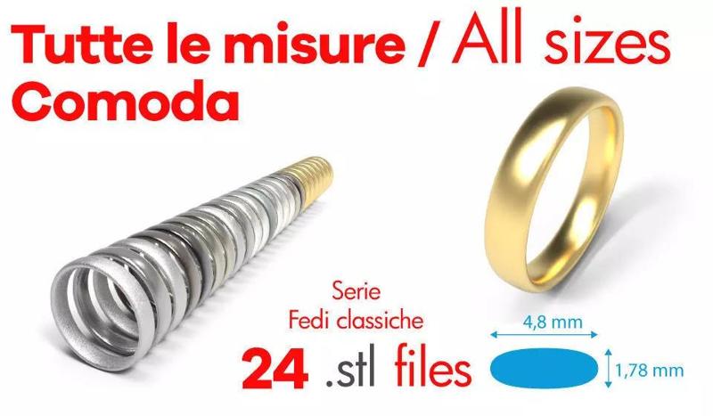 Wedding Bands Classic - Comoda -  Fedi Classiche