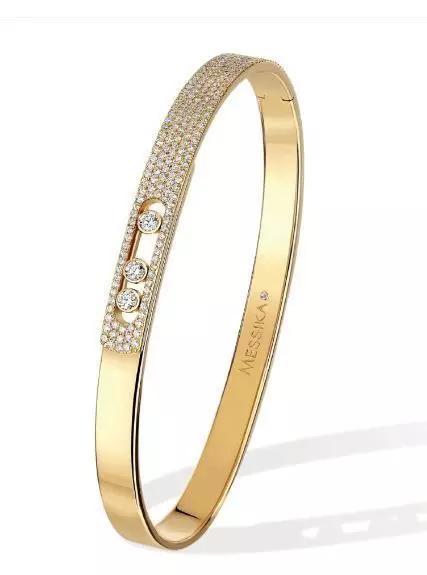 Move Noa pave set diamond bangle bracelet for women
