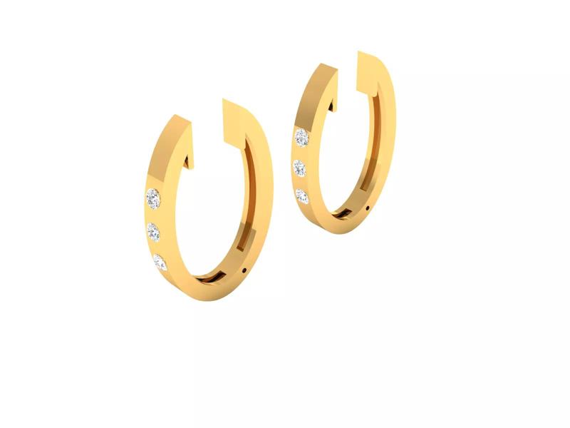 Women Earring 3dm stl fbx obj Render Details