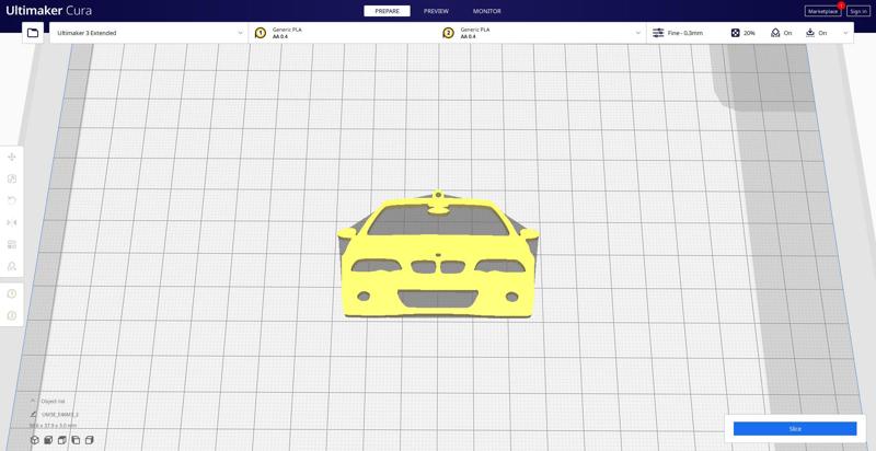 BMW E46  M3 Keychain