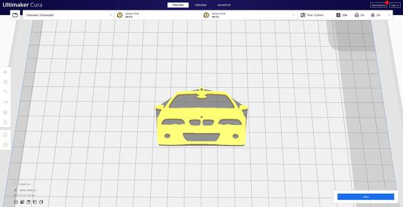 BMW E46  M3 Keychain