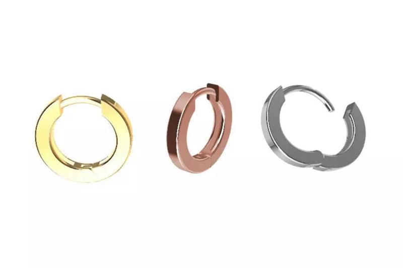 Square Huggie Hoop 12mm