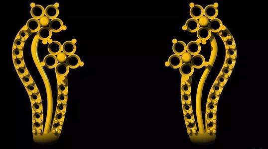 stud earrings 3dm file