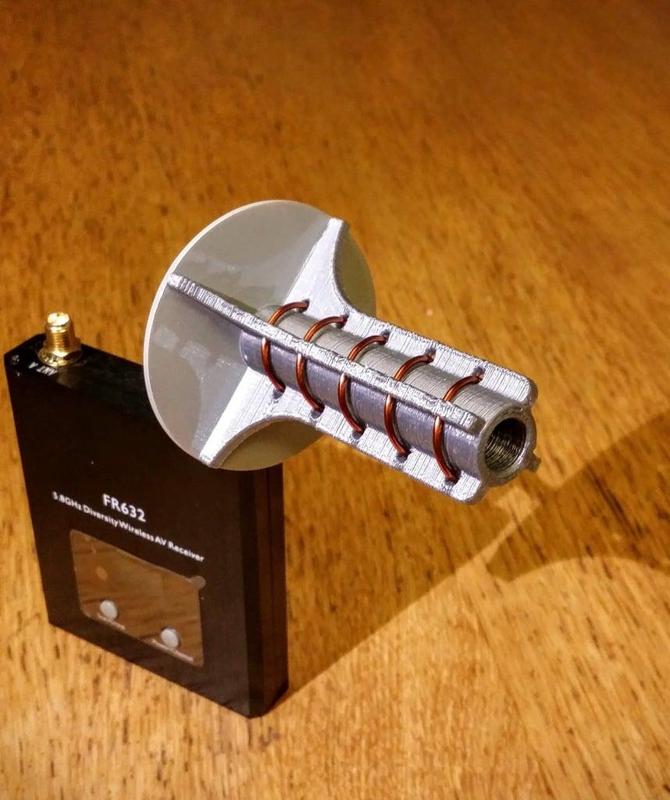 5 turn Helical FPV antenna (5.8 GHz)