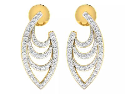 Solitaire Earrings 3dm STL OBJ FBX Renders Details
