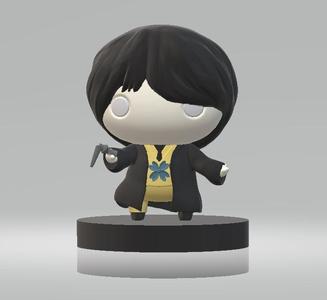 chibi-style wizard   3D printable model