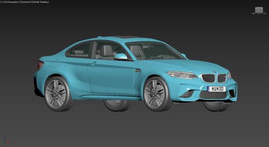 BMW 2-Series F87 M2 Coupe 2015  [w/ HQ-Interior]