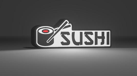 Logo Sushi Food - Lámpara Lightbox