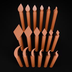 Superpack2 of Pointillism Tools - 18 Pieces / 3 Different Shapes