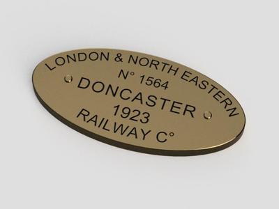 LNER PLATE 1564 - Flying Scotsman - Doncaster - 1923