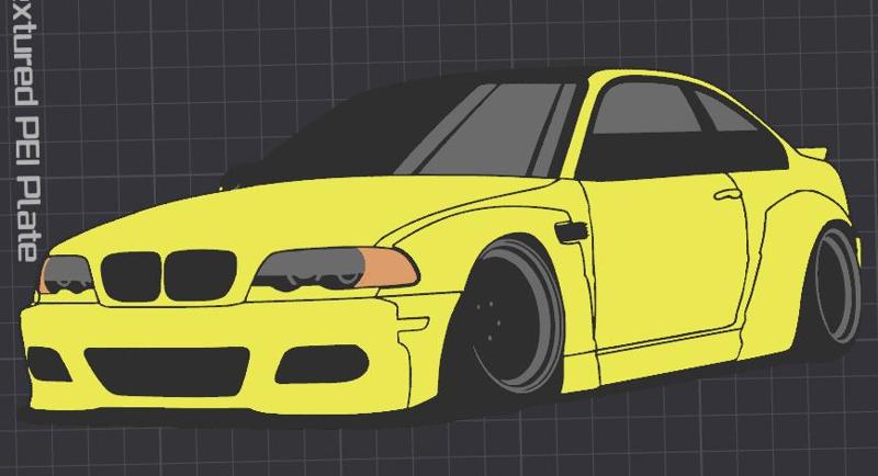 BMW e46 Pandem wallart
