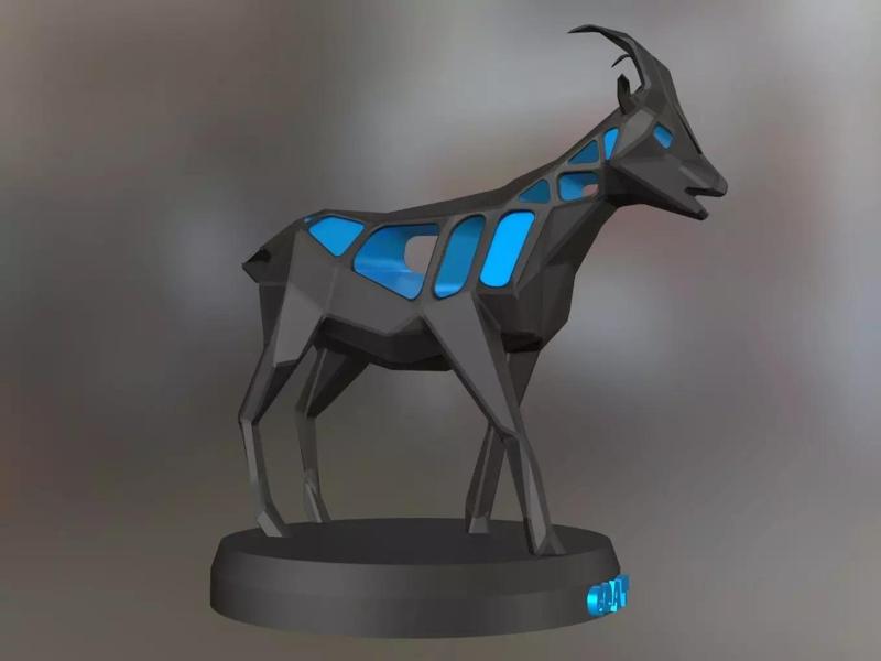 Voronoi Goat Pose