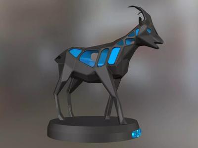 Voronoi Goat Pose