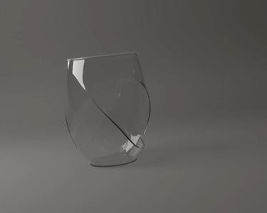 GLASSWARE---Alcohol Thumbprint Glass